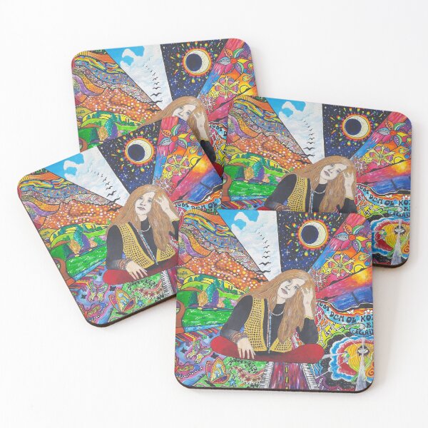 Janis Joplin Coasters (Set of 4)