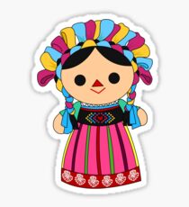 Pegatina Maria 3 (Muñeca mexicana)