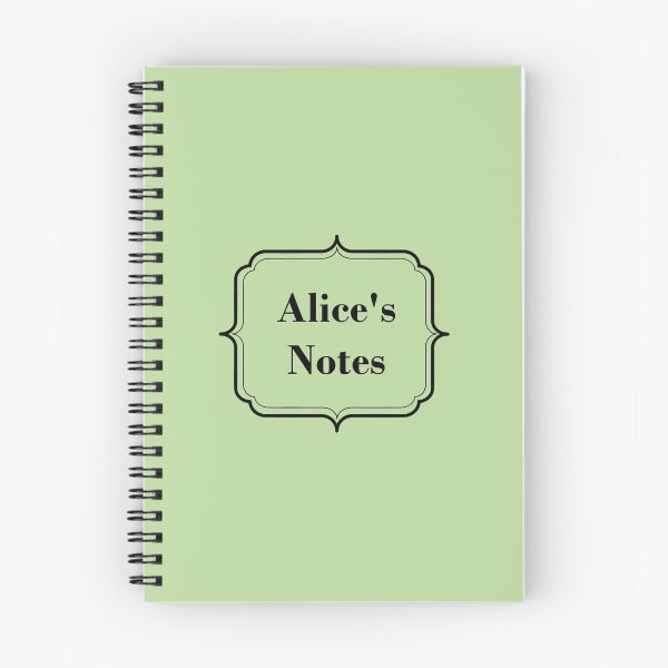 Item preview, Alice's notes - formal designed and sold by Fiona Doyle.