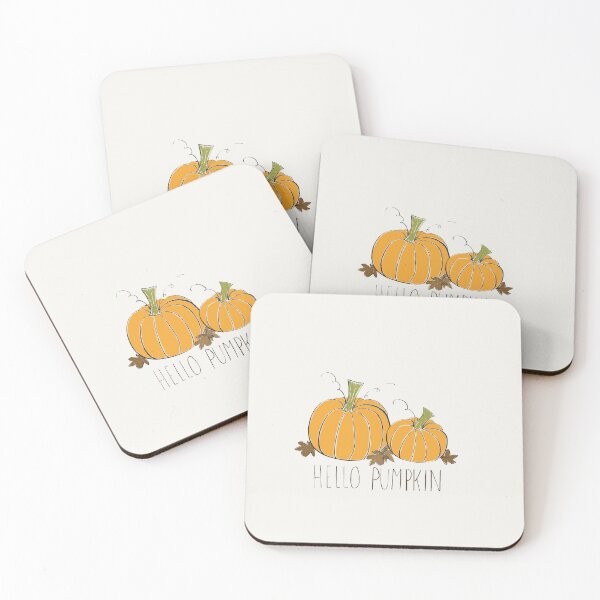 Item preview, Hello Pumpkin - Pumpkins & Leaves Illustration  designed and sold by Rochelle Rae Design.