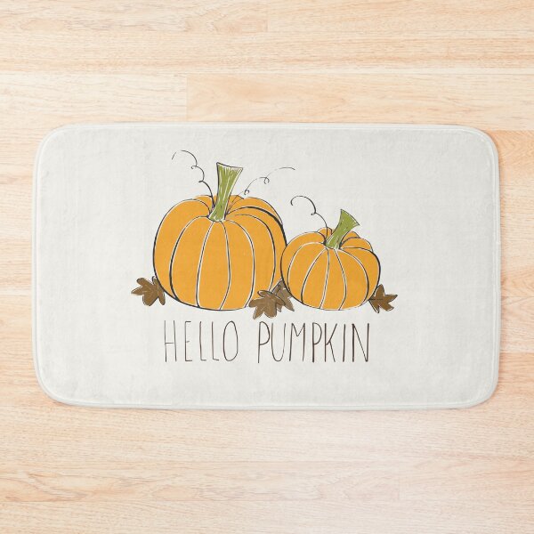 Item preview, Hello Pumpkin - Pumpkins & Leaves Illustration  designed and sold by Rochelle Rae Design.
