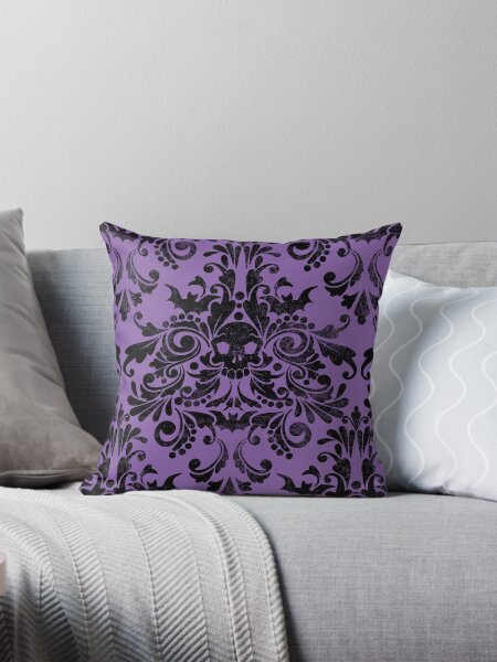 Item preview, Skull Damask Pattern designed and sold by LCWaterworth.