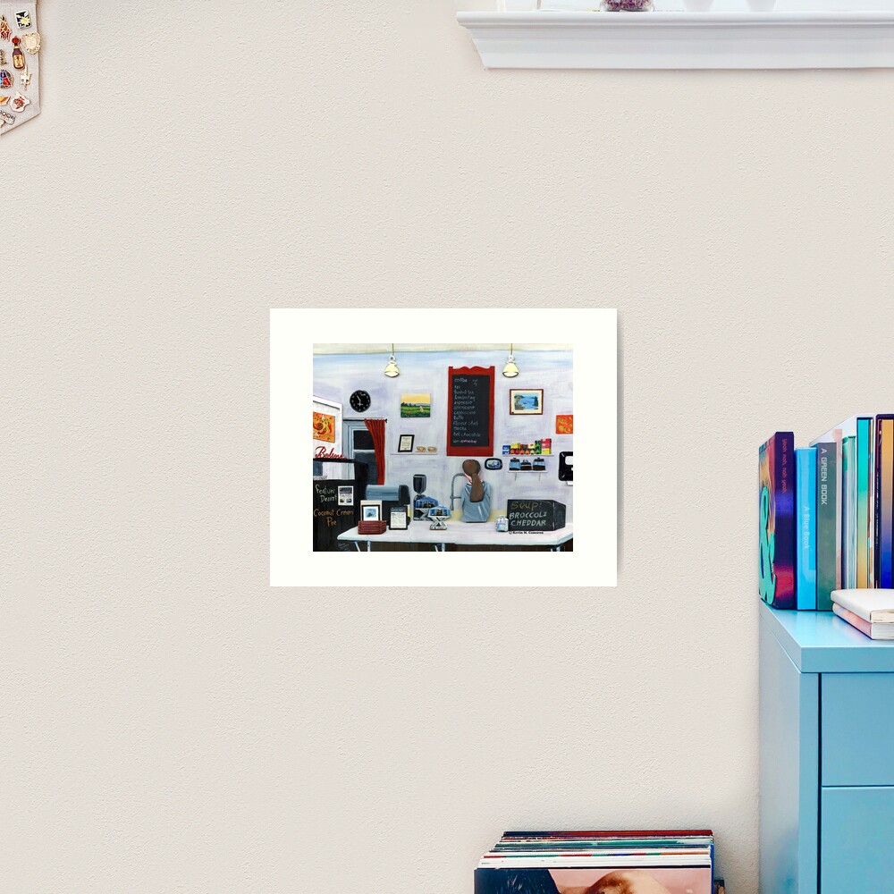 Evening Cafe - Closing Time Art Print