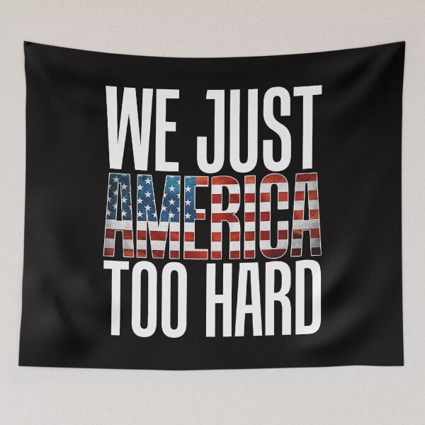 Item preview, We Just America Too Hard Party Gonna Send It USA T Shirt Tee designed and sold by shoutoutshirtco.