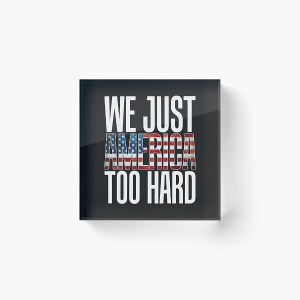 Item preview, We Just America Too Hard Party Gonna Send It USA T Shirt Tee designed and sold by shoutoutshirtco.