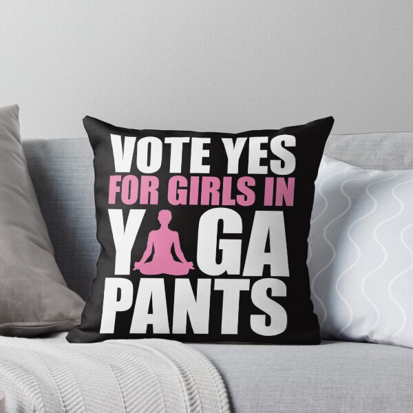 Item preview, Vote Yes For Girls Women in Yoga Pants Fitness Yogi T Shirt designed and sold by shoutoutshirtco.
