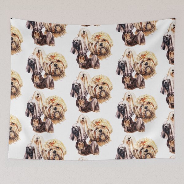 Item preview, Lhaso Apso Montage designed and sold by BarbBarcikKeith.