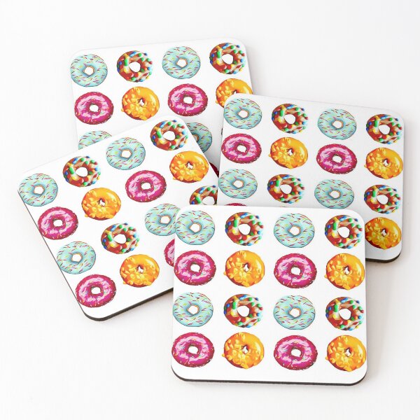 Item preview, Donuts on white designed and sold by Yamy Morrell Art and Design.