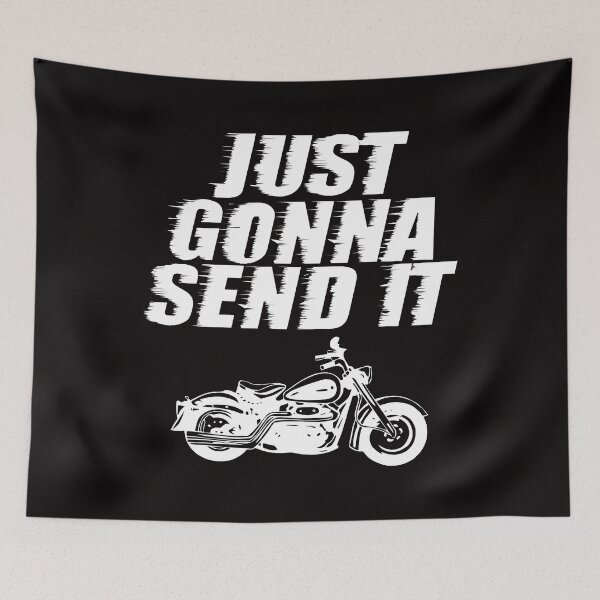 Item preview, Just Gonna Send It Go Fast Hard Drive Ride Motorcycle Shirt designed and sold by shoutoutshirtco.