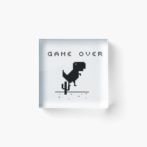 Item preview, Game Over • Chrome Dino designed and sold by Novel Gifts.