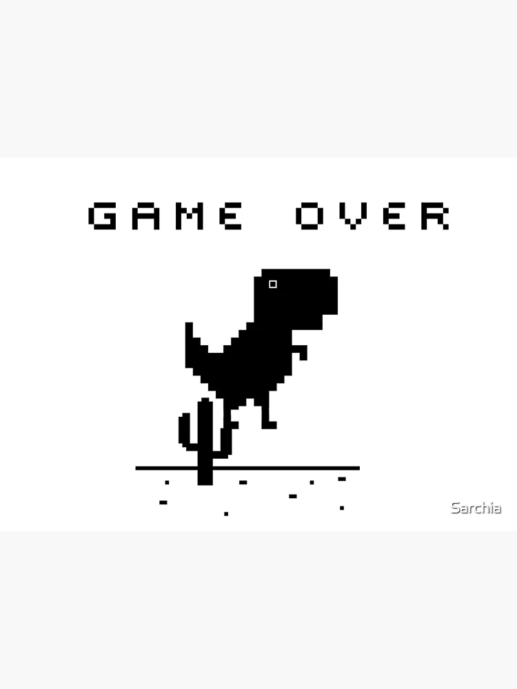 Dinosaur game offline | Art Board Print