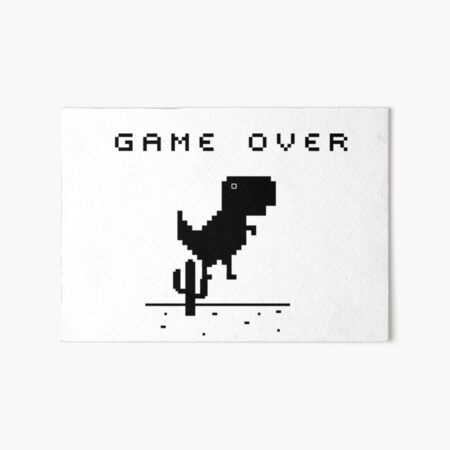 Google Offline Dinosaur Game Art Board Print for Sale by