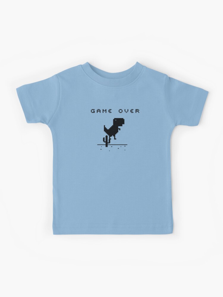 Camiseta Chrome Dino Game Jogo Google Internet Blue