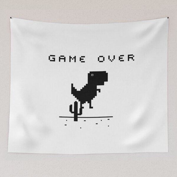 Item preview, Game Over • Chrome Dino designed and sold by Novel Gifts.