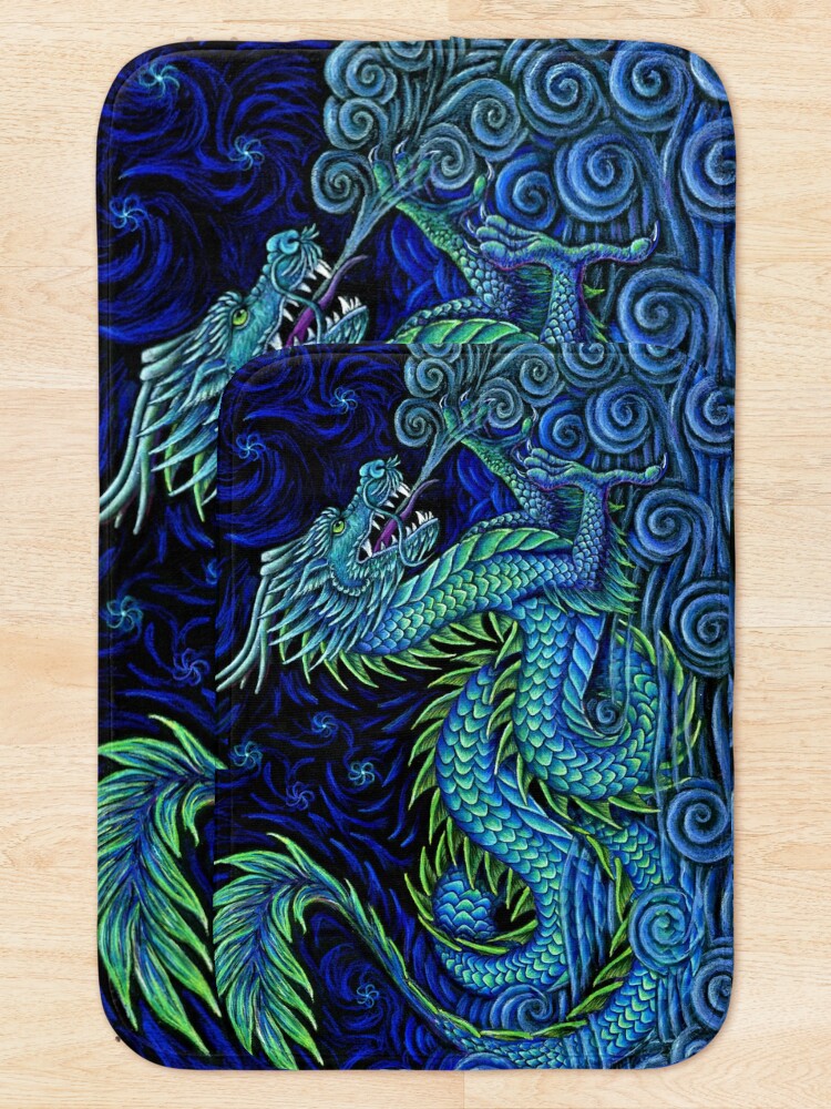 Alternate view of Chinese Azure Dragon Bath Mat