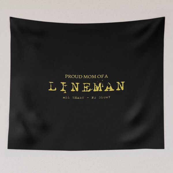 Item preview, Proud Mom of a Lineman All Heart No Glory designed and sold by KoolMoDee.