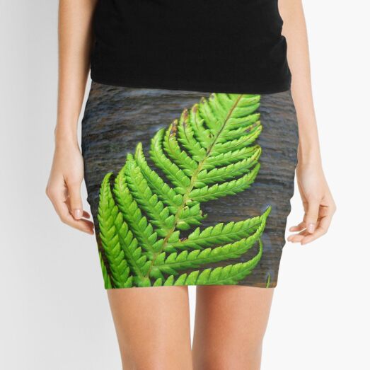 Fern on Wood Mini Skirt