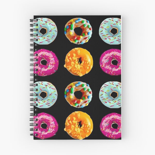 Item preview, Donuts on black designed and sold by Yamy Morrell Art and Design.
