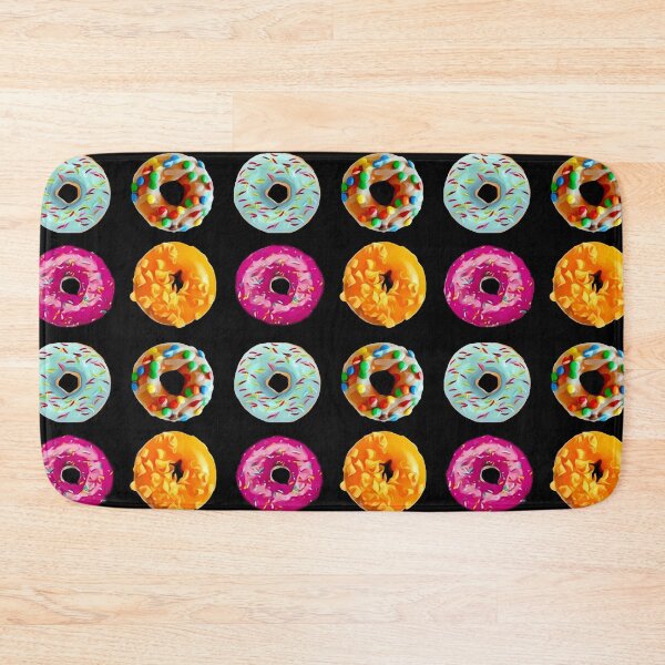 Item preview, Donuts on black designed and sold by Yamy Morrell Art and Design.