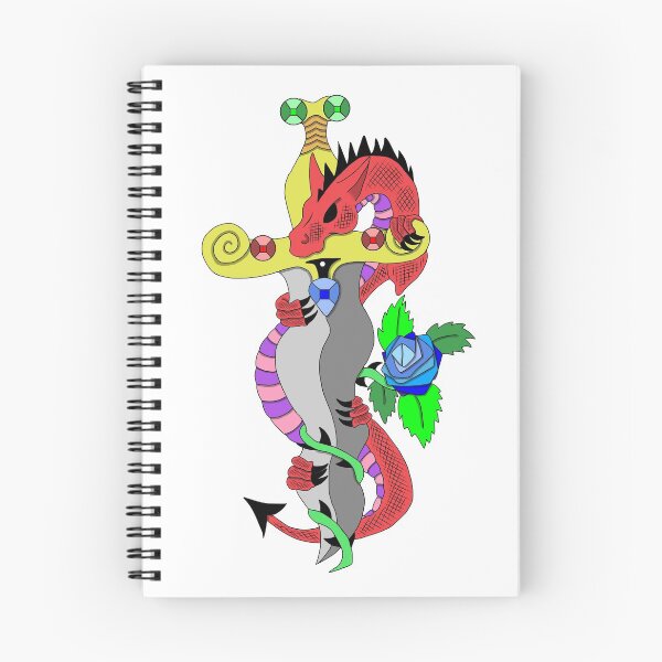 Item preview, Dragon and dagger designed and sold by Melanie Jeyakkumar.