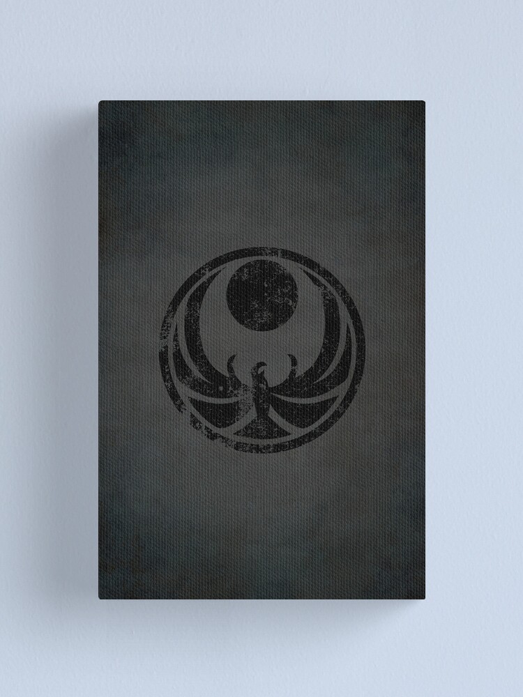 Alternate view of Nightingales Logo · Distressed Canvas Print