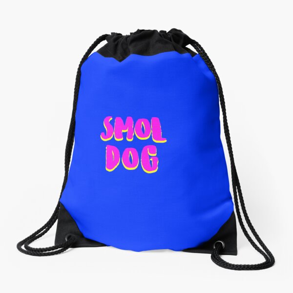 Smol Dog Drawstring Bag