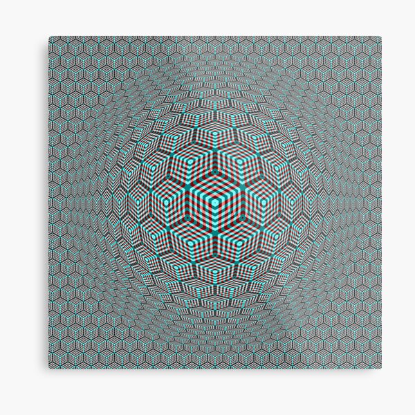 Victor Vasarely Homage 12 Metal Print