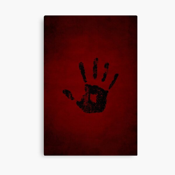 Dark Brotherhood Logo · Distressed Canvas Print
