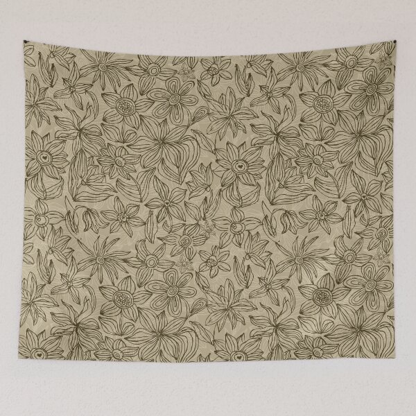 Item preview, Hand Drawn Floral Seamless Pattern designed and sold by Doodle-Shmoodle.