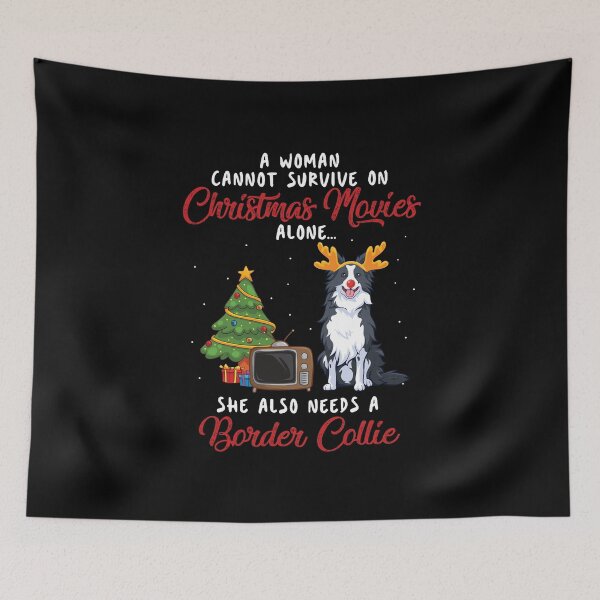 Item preview,  Women, Border Collie and Christmas Movie Funny Gift designed and sold by TeeDoozy.