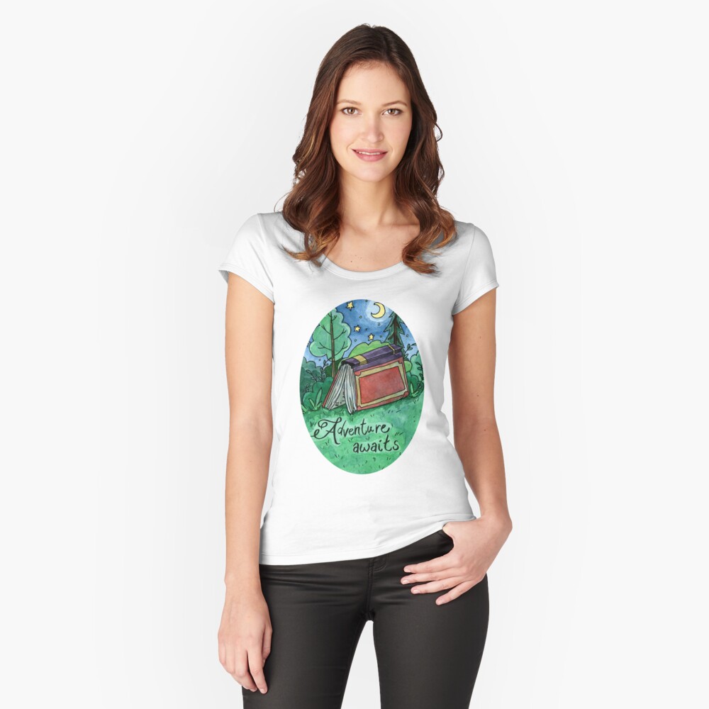 Item preview, Fitted Scoop T-Shirt designed and sold by arlieopal.