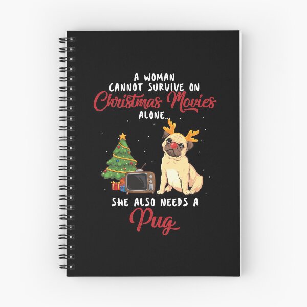 Item preview,  Women, Pug and Christmas Movie Funny Gift designed and sold by TeeDoozy.