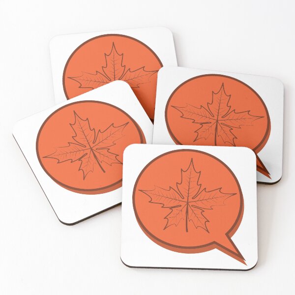 Item preview, Maple Leaf Speech Bubble designed and sold by Zethinova.