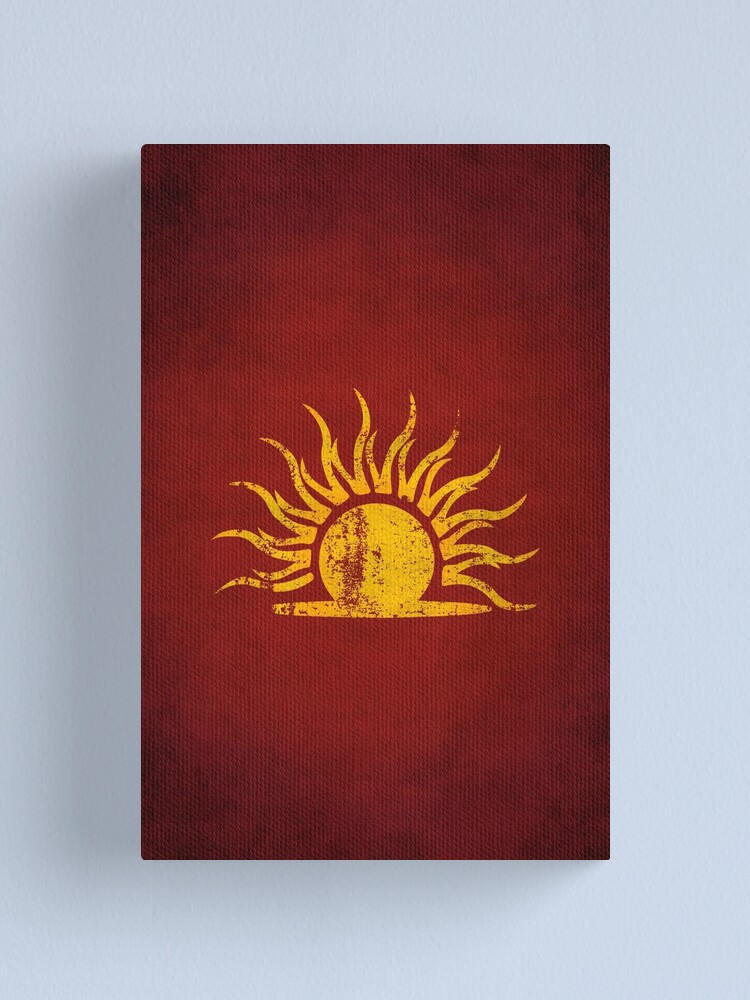 Alternate view of Mythic Dawn Logo · Distressed Canvas Print