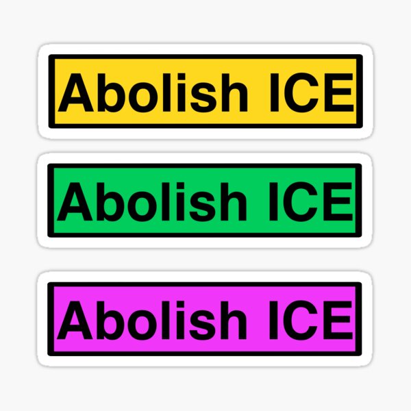 Item preview, Abschaffung der ICE-Miniaufkleber designed and sold by Loonster.