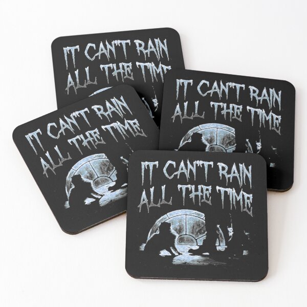Item preview, Can't Rain All The Time Ice Blue designed and sold by Happy-Llama-Art.