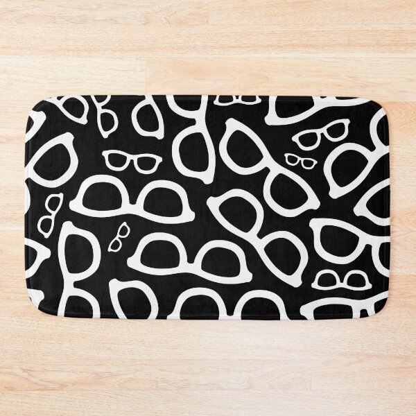 Item preview, Smart Glasses Pattern (white on black) designed and sold by XOOXOO.