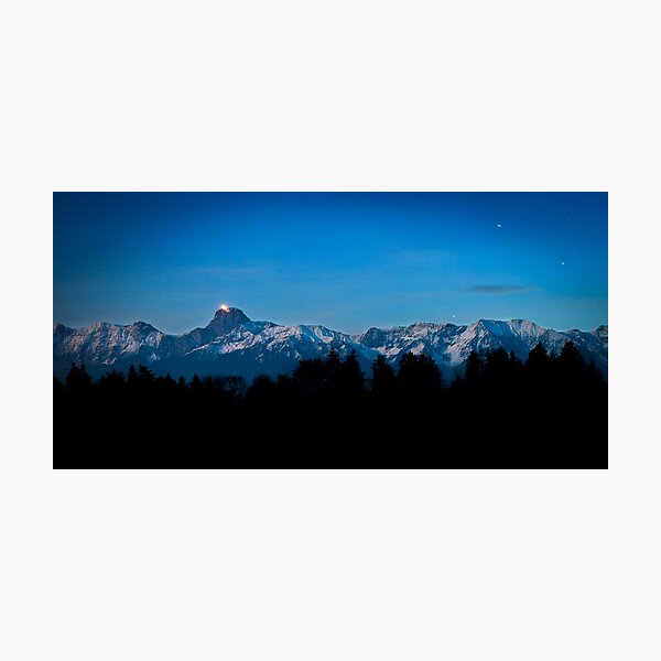 Stars and the Stockhorn Photographic Print