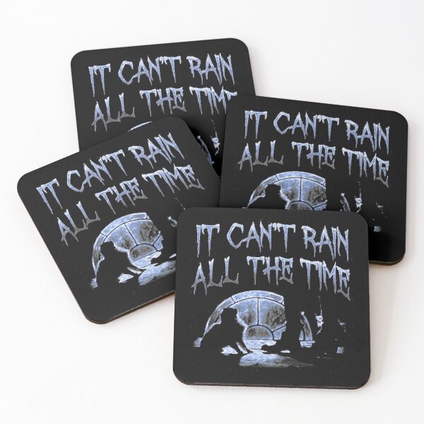 Item preview, Can't Rain All The Time Deeper Blue designed and sold by Happy-Llama-Art.