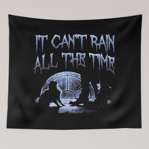 Item preview, Can't Rain All The Time Deeper Blue designed and sold by Happy-Llama-Art.