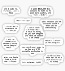 John Mulaney Quotes 2 Sticker