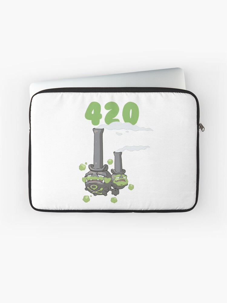 420 Galarian Weezing Bong Pokemon Sword And Shield Laptop Sleeve