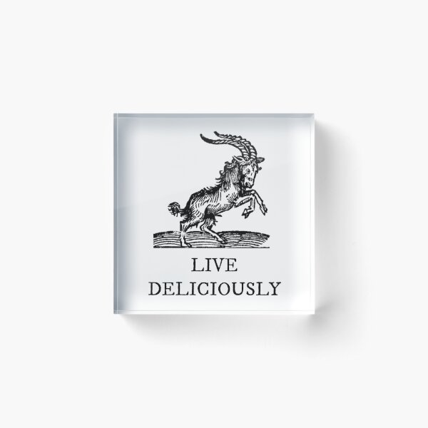Live Deliciously Acrylic Block