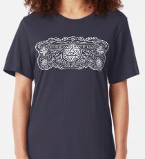 Dice Deco D20 for Dark Items! Slim Fit T-Shirt