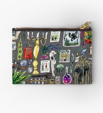 Witch Supplies Watercolor Painting Zipper Pouch