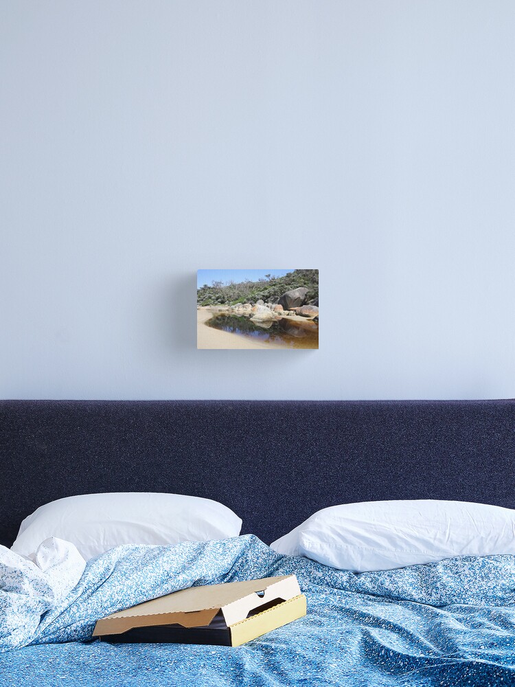 Thumbnail 1 of 3, Canvas Print, Rock reflections in Tidal River designed and sold by shep34.