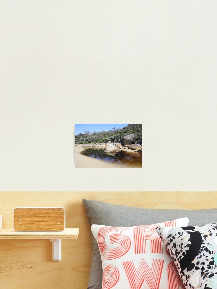 Thumbnail 1 of 3, Photographic Print, Rock reflections in Tidal River designed and sold by shep34.