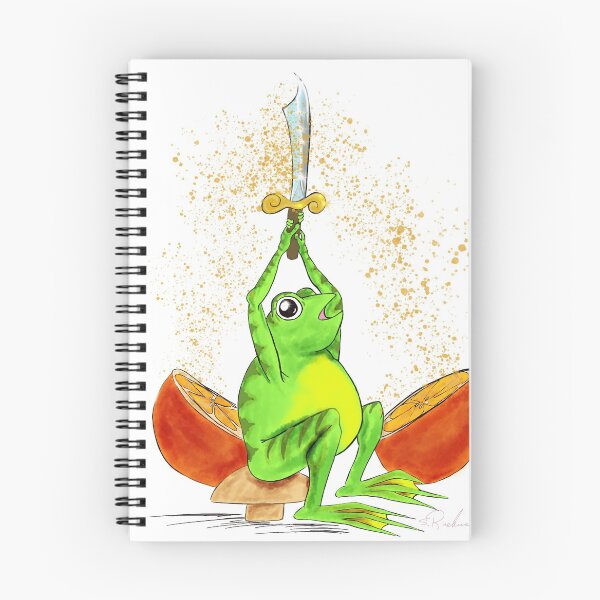 Item preview, Orange samurai  frog designed and sold by livetoaddesign.