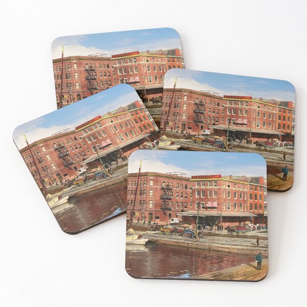 Item preview, City - Baltimore MD - Pratt St - The business district Panorama 1906 designed and sold by Mike Savad Photography.