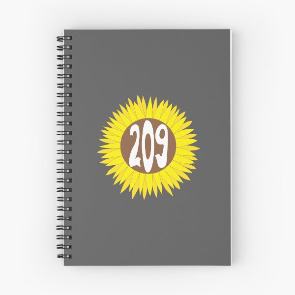 Item preview, Hand Drawn California 209 Area Code Sunflower designed and sold by itsrturn.